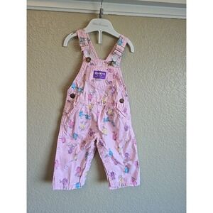 Vintage OshKosh B'Gosh overalls  6-9 Months Baby Buggy Ballons Finger Print READ